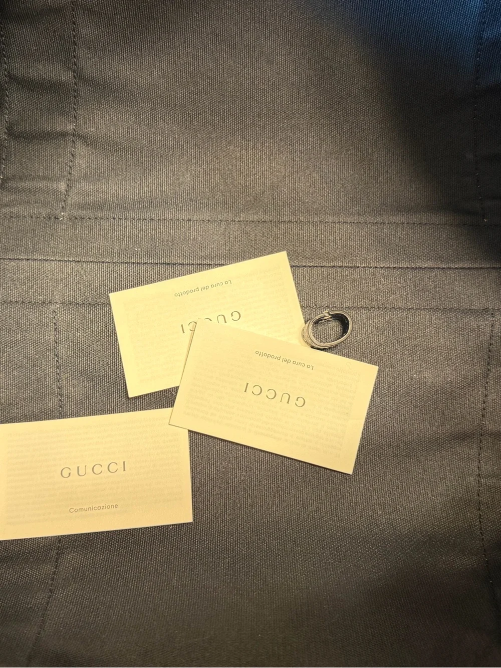 New Authentic Gucci Crest Logo Navy Canvas Duffle Bag Large